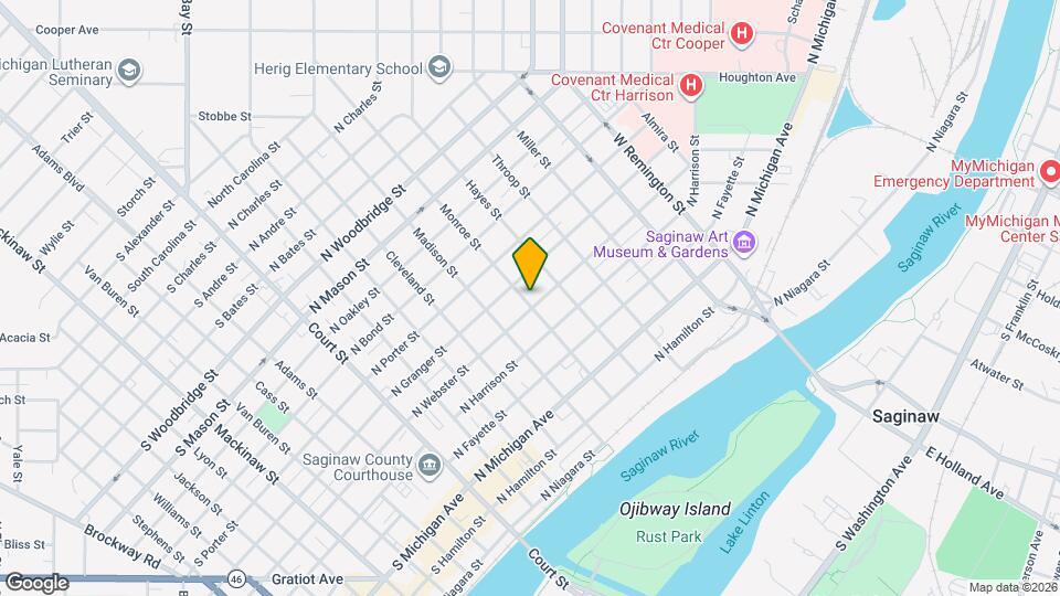 603 N Webster St Map and Location Details