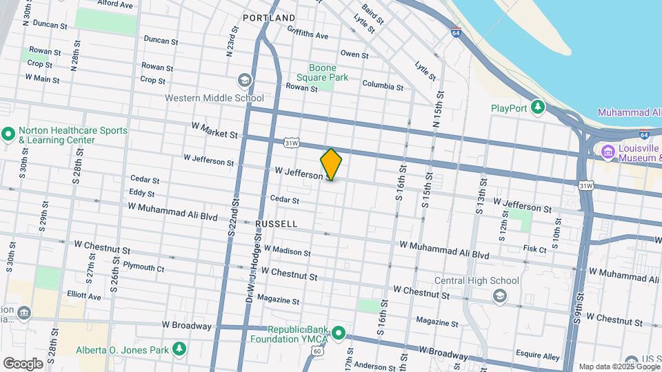 1816 W Jefferson St, Unit #3 Map and Location Details