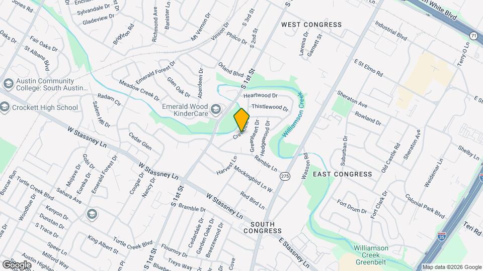 5111 Creekline Dr Map and Location Details