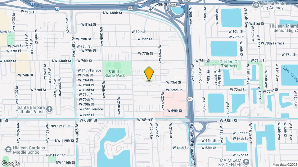 7255 W 24th Ave Map and Location Details