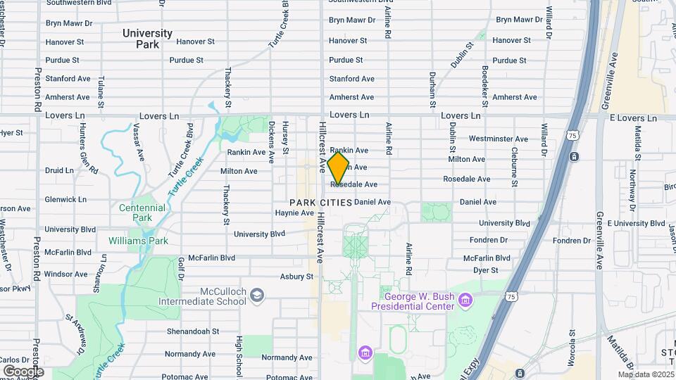 3321 Rosedale Ave Map and Location Details