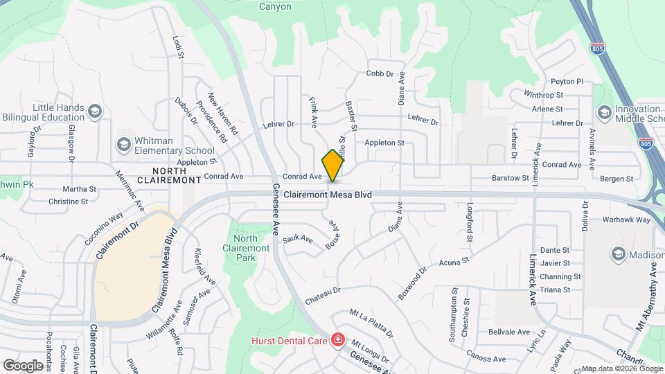 4901 Frink Ave Map and Location Details