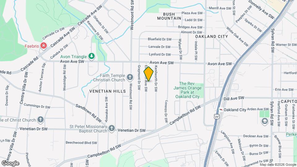 1280 Elizabeth Ave SW Map and Location Details