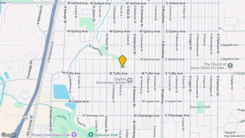 4580 S Fox St Mapa y Detalles de la Ubicación