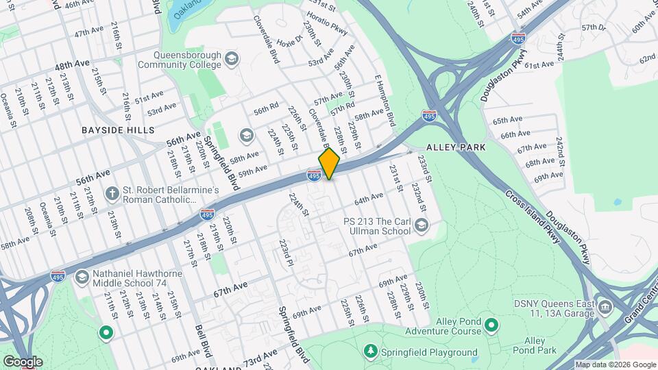 61-14 Cloverdale Blvd Map and Location Details