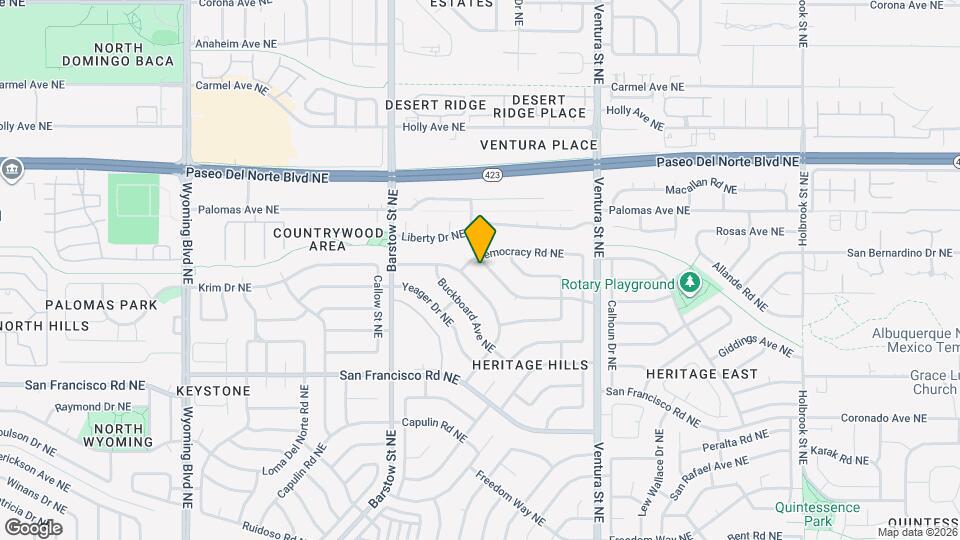 8704 Rough Rider Rd NE Map and Location Details