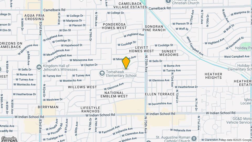 7562 W Turney Ave Map and Location Details