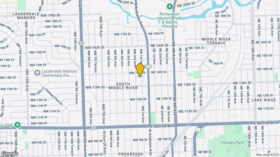 1325 NW 1st Ave Mapa y Detalles de la Ubicación
