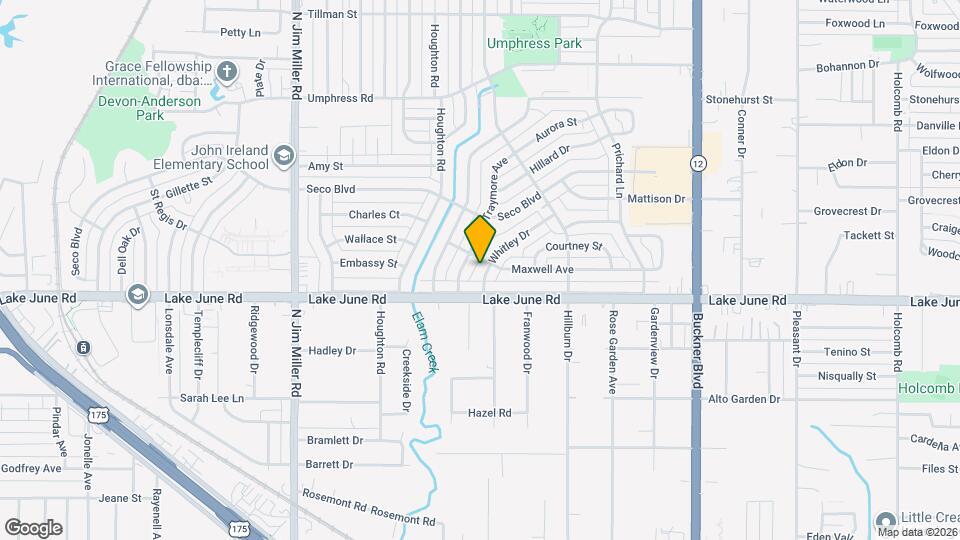 1321 Whitley Dr Map and Location Details