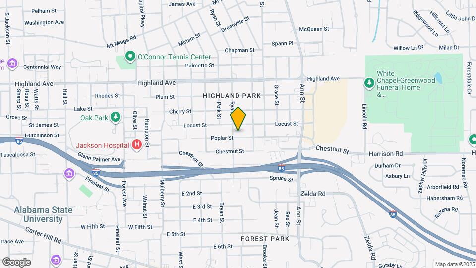 2509 Poplar St Map and Location Details