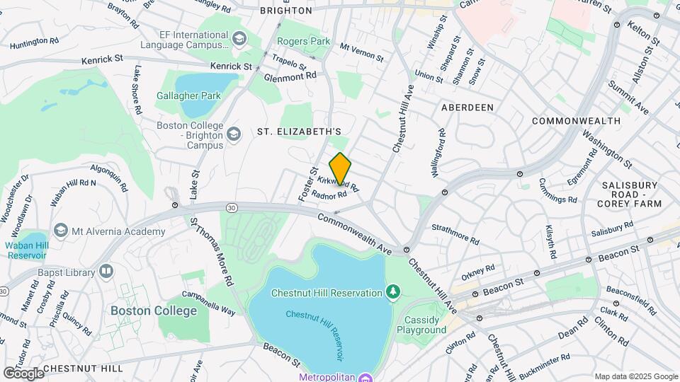 42 Radnor Rd, Unit #2 Mapa y Detalles de la Ubicación