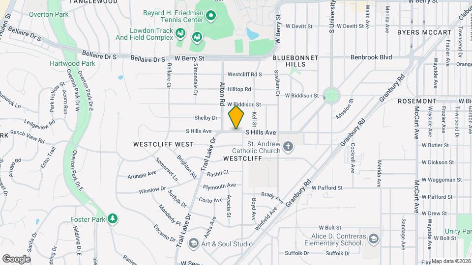 3515 S Hills Ave Mapa y Detalles de la Ubicación