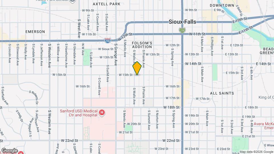 821 W 15th St Mapa y Detalles de la Ubicación