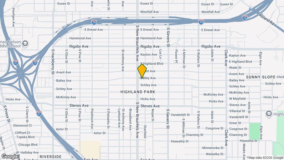 712 Bailey Avenue Map and Location Details