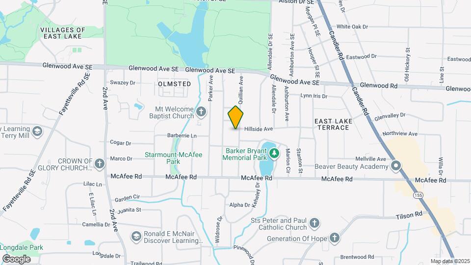 607 Quillian Ave Map and Location Details