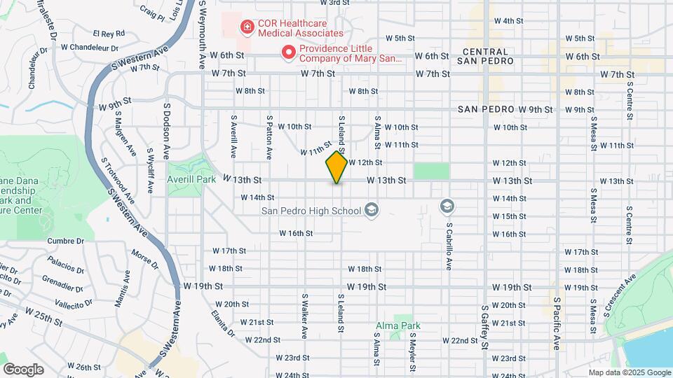1323-1325 S Leland St Map and Location Details
