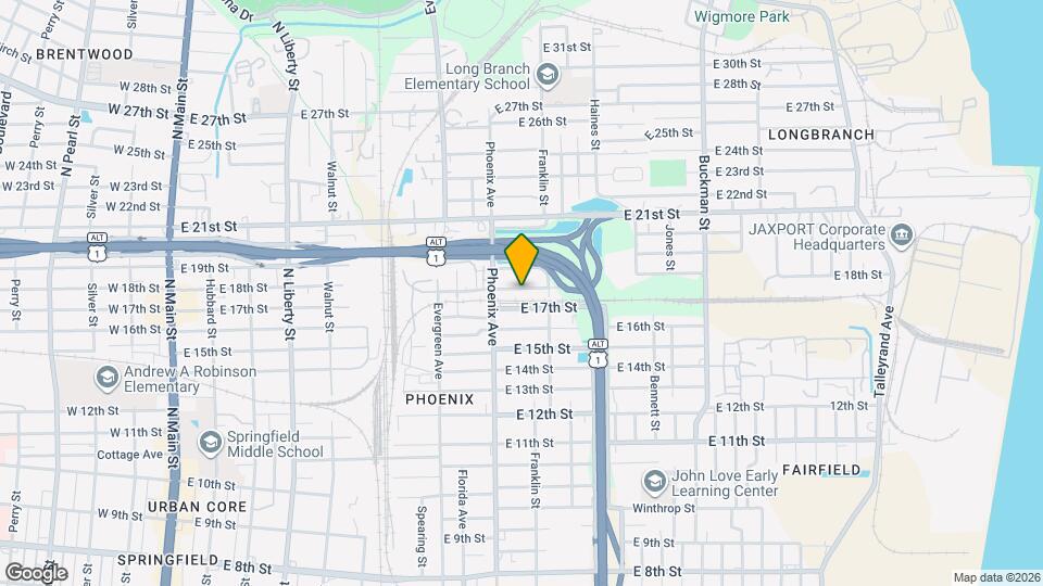 1144 E 18th St Map and Location Details