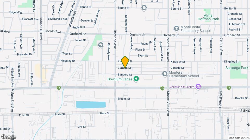 4575 Canoga St, Unit B Mapa y Detalles de la Ubicación