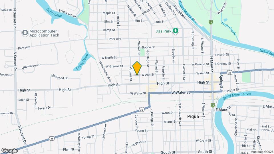 807 W Ash St Map and Location Details