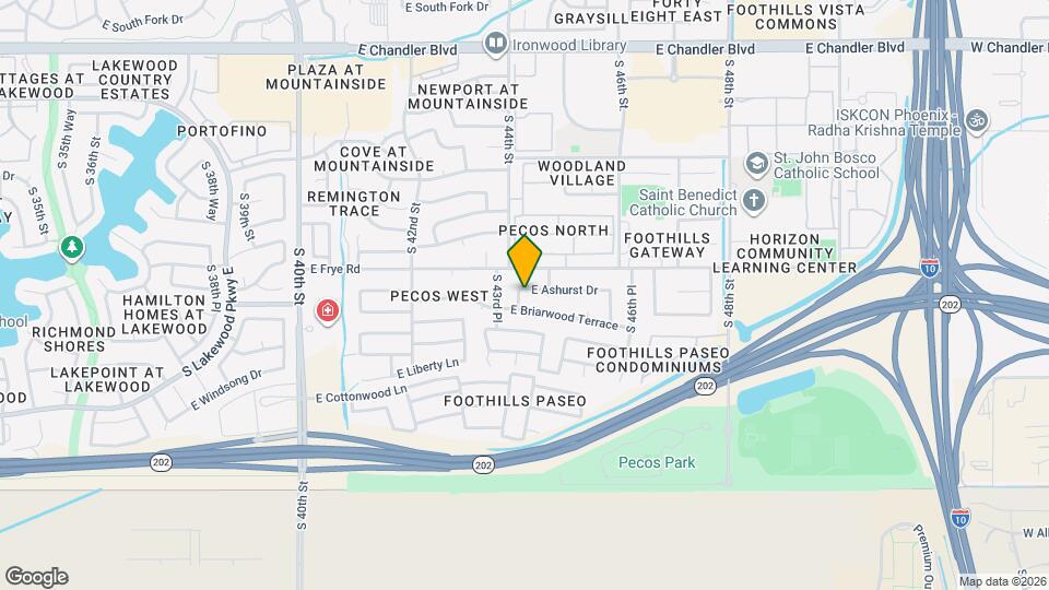 16407 S 44th St Mapa y Detalles de la Ubicación