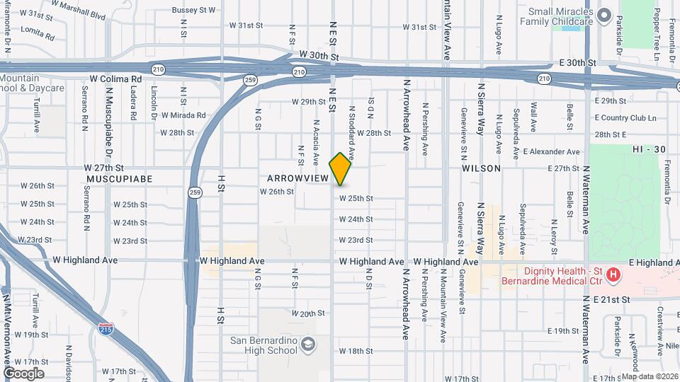 484 W 25th Mapa y Detalles de la Ubicación