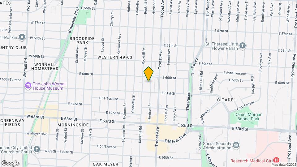 6018 Harrison St Map and Location Details