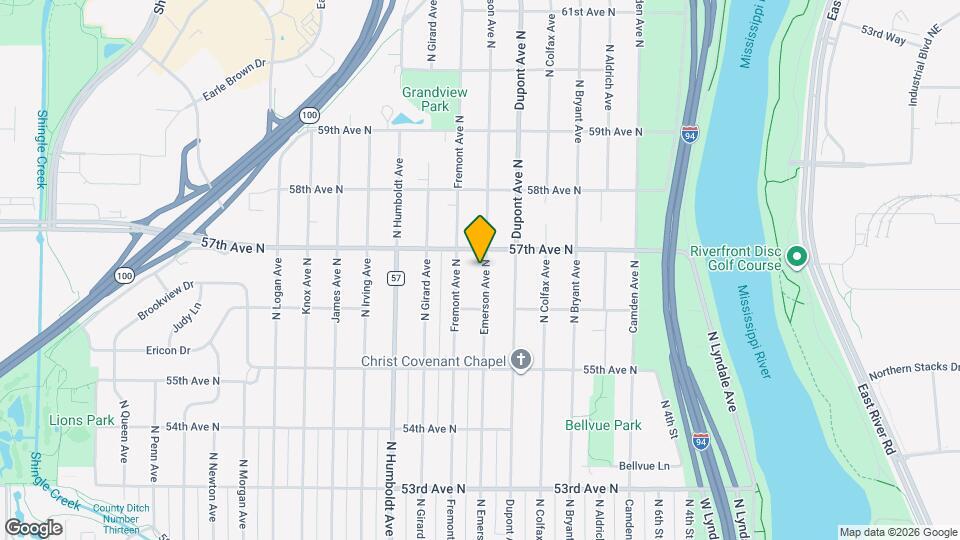 5637 Emerson Ave N Map and Location Details
