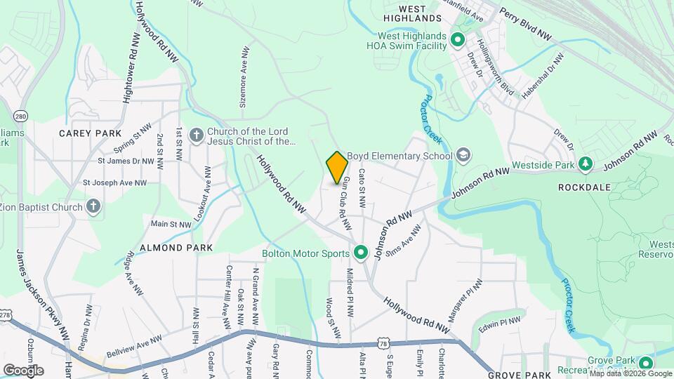 1074 Gun Club Rd NW Map and Location Details
