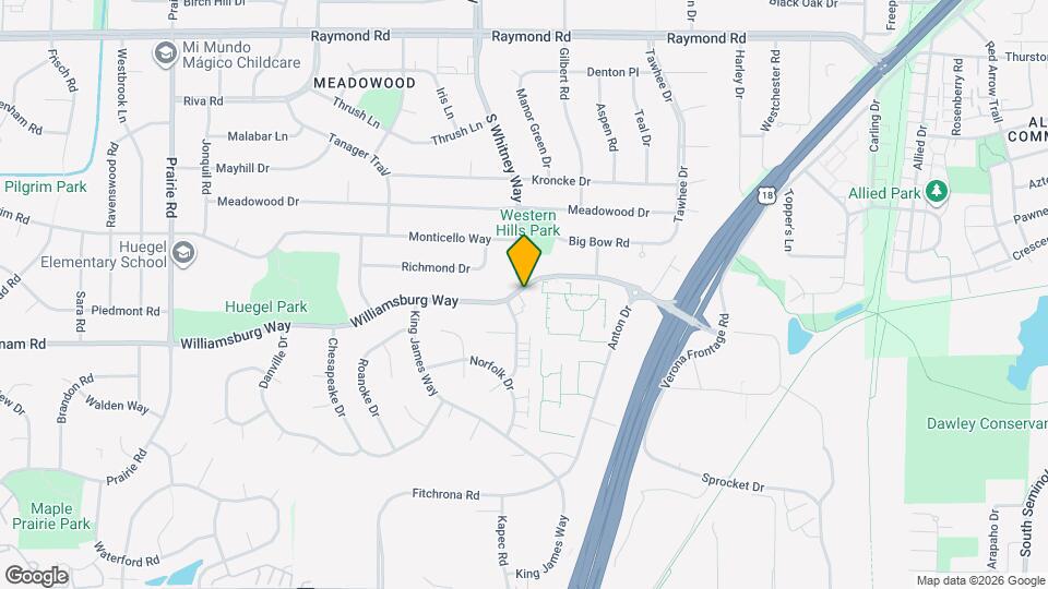 5677 Williamsburg Way Map and Location Details