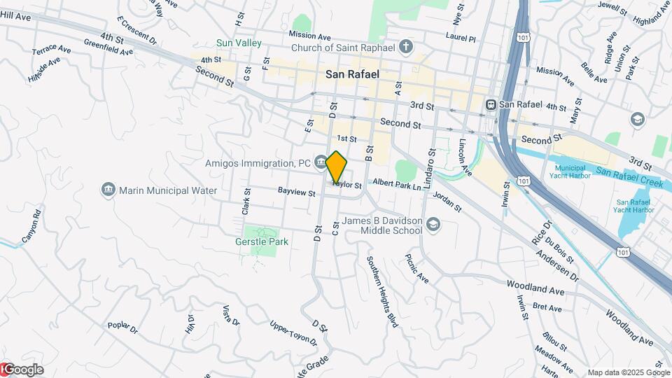 107-109 Taylor St Mapa y Detalles de la Ubicación