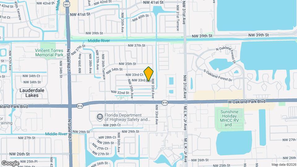 3333 NW 32nd Ct Map and Location Details