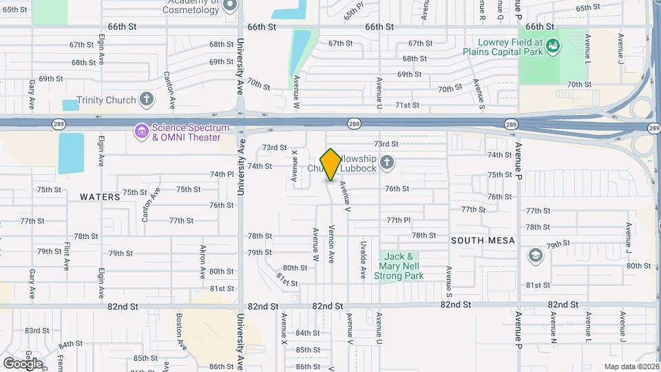 7507 Avenue W Map and Location Details