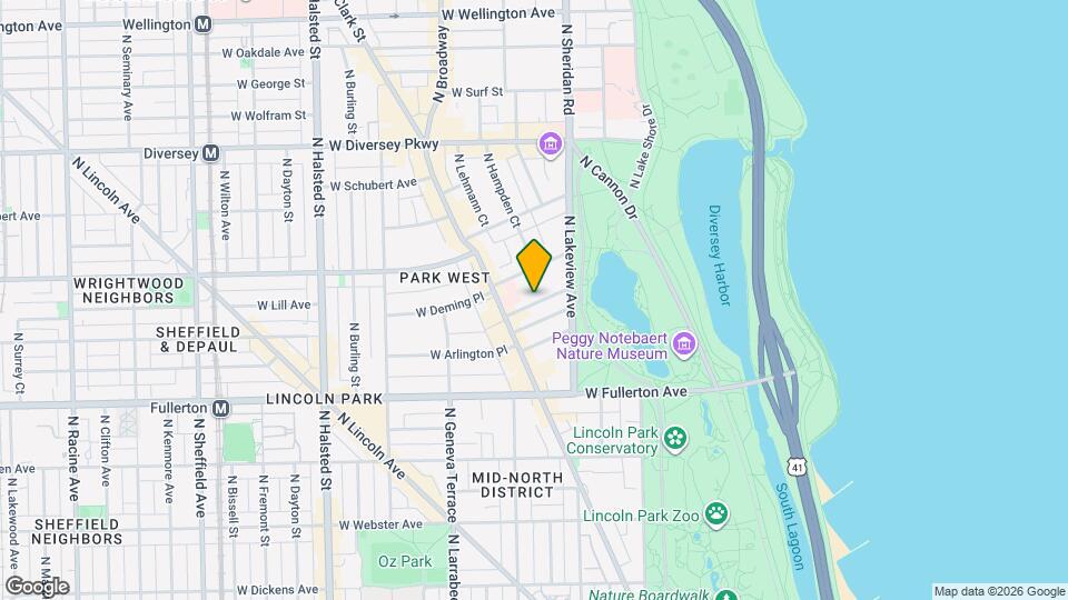 458 W Saint James Pl, Unit 2 Map and Location Details