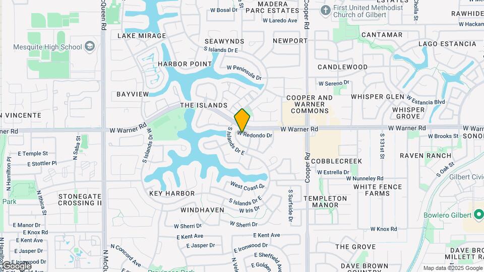 1017 W Redondo Dr Map and Location Details