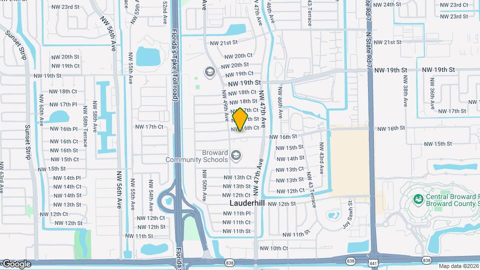 4821 NW 16th St Map and Location Details