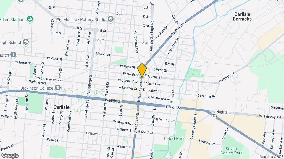 153 N Hanover St Map and Location Details