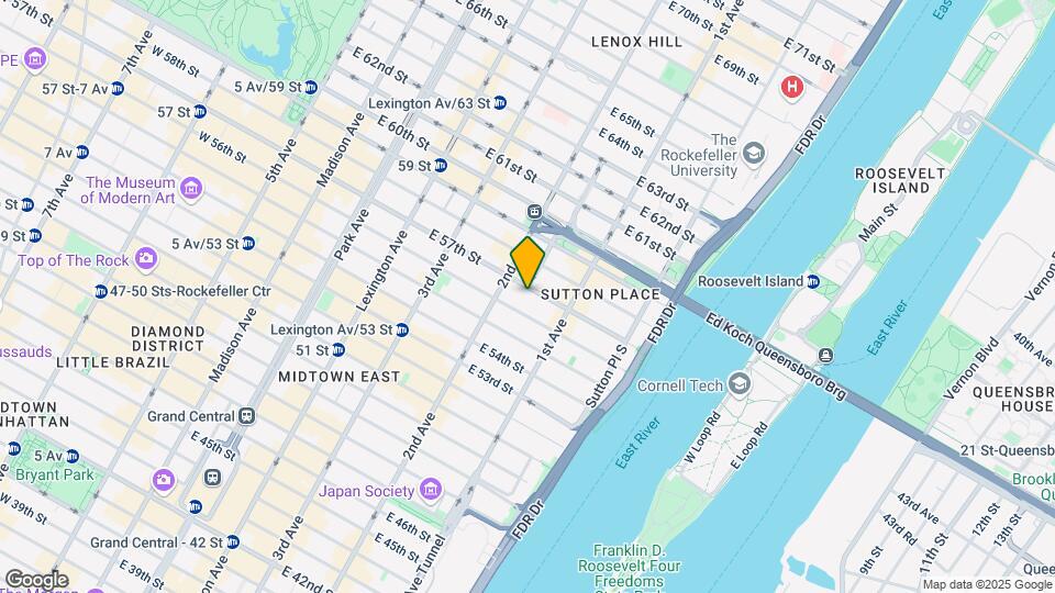 324 E 57th St Map and Location Details