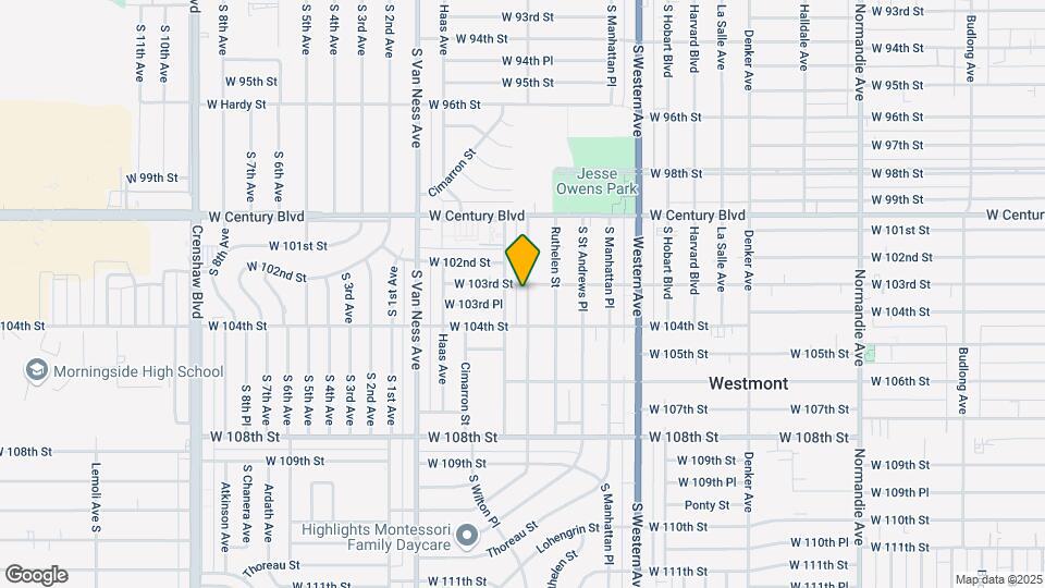 10307 S Gramercy Pl Map and Location Details