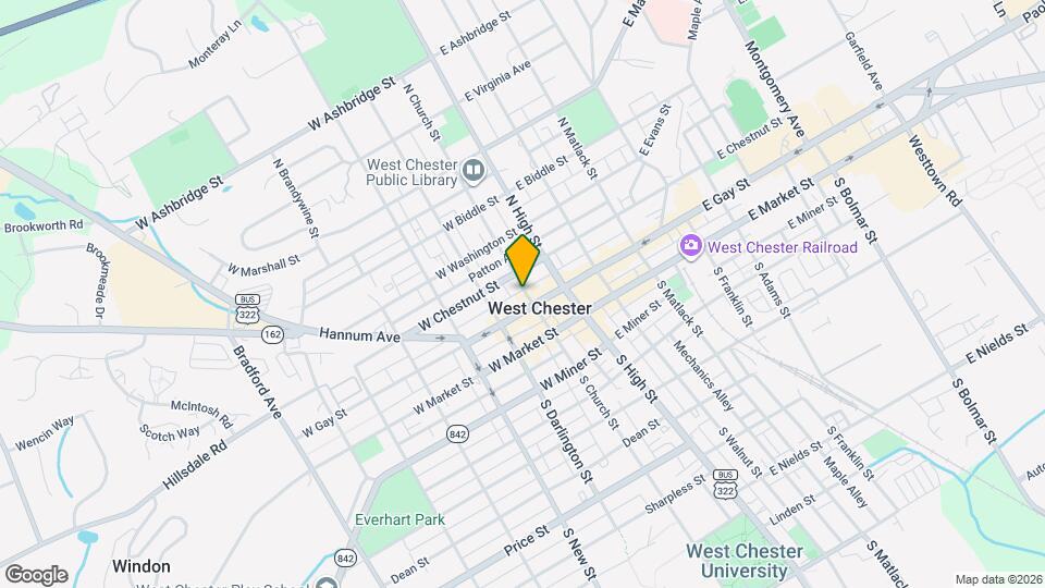 116 N Church St Map and Location Details