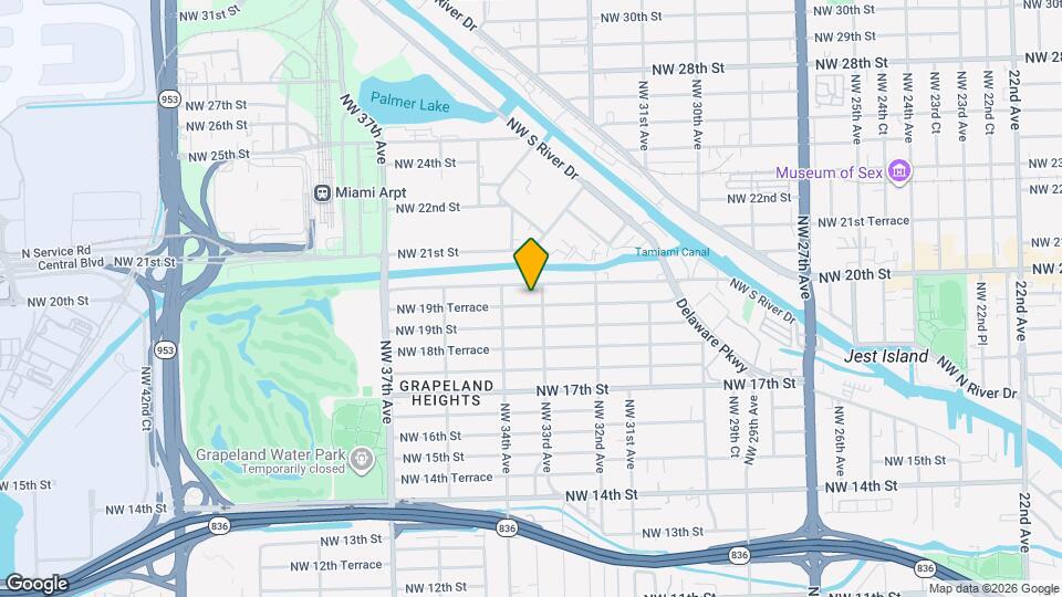 3321 NW 19th Terrace Map and Location Details