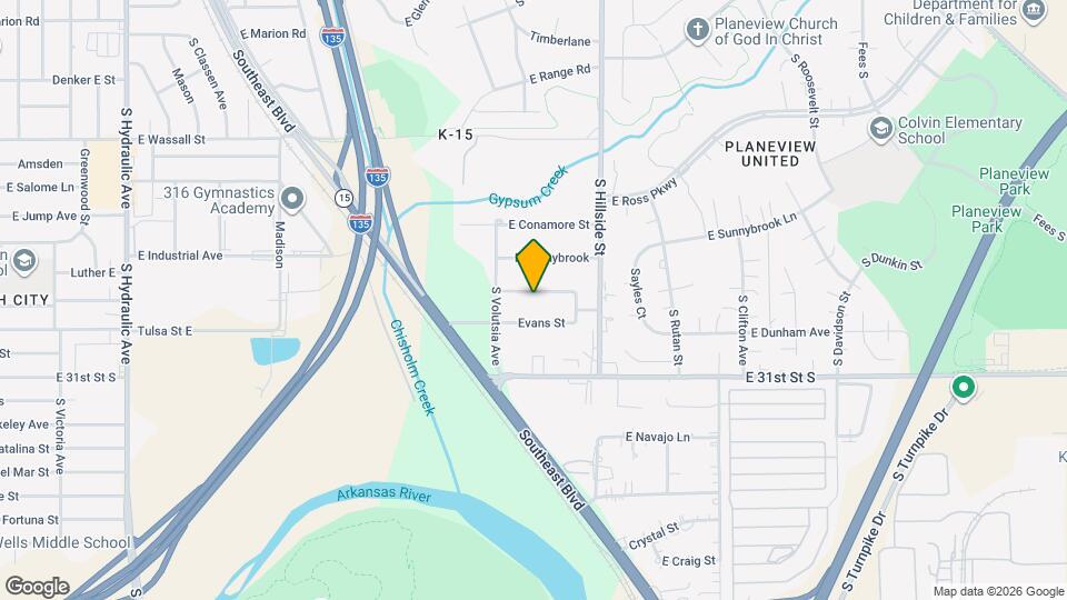 2933 Evans St Map and Location Details