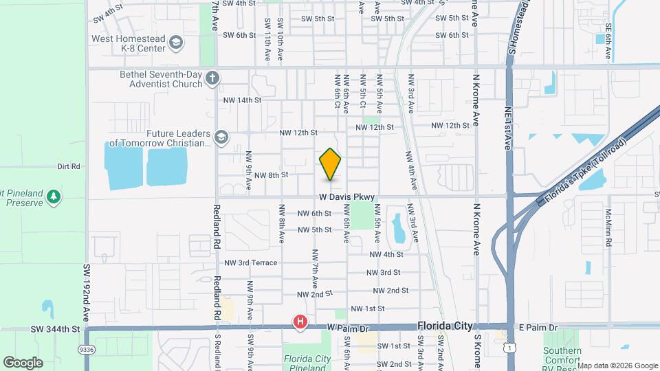 722 NW 6th Ct Map and Location Details