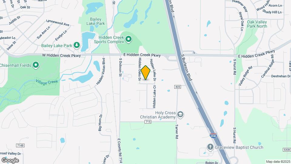 415 Hidden Ridge Dr Map and Location Details