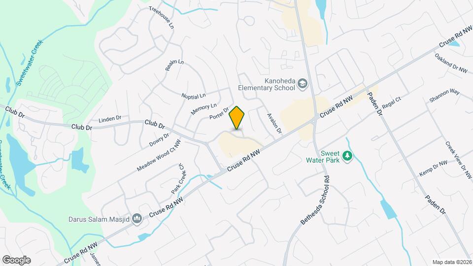 1212 Primrose View Cir NW Map and Location Details