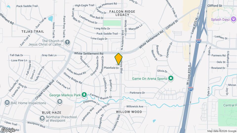 9902 Plainfield Dr Map and Location Details