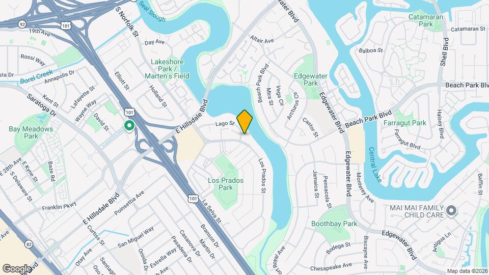 1591 Lago St Map and Location Details