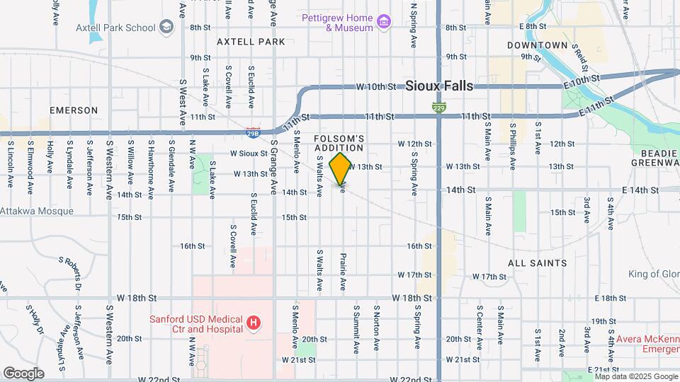 603 S Prairie Ave Mapa y Detalles de la Ubicación