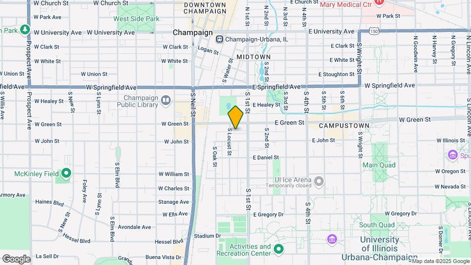 706 S Locust St Map and Location Details