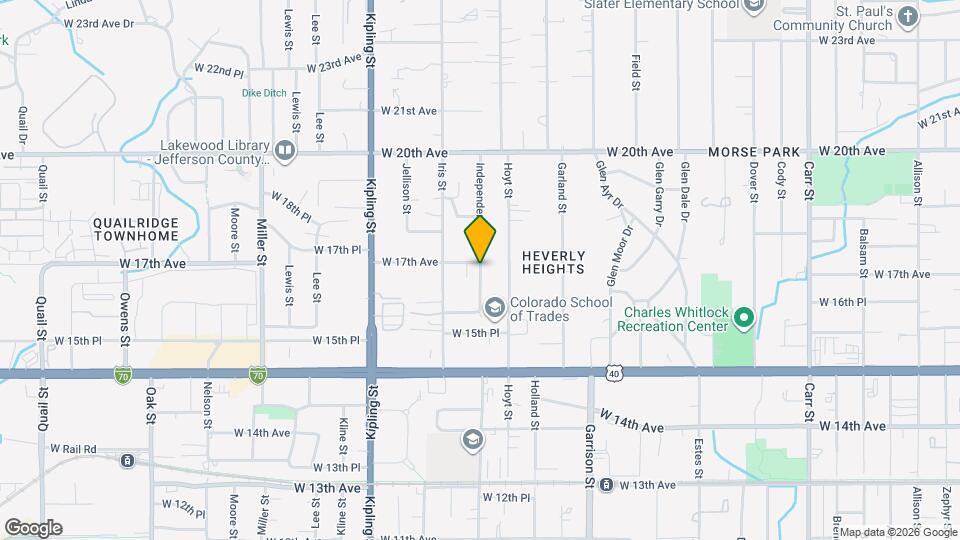 1675 Independence St Map and Location Details