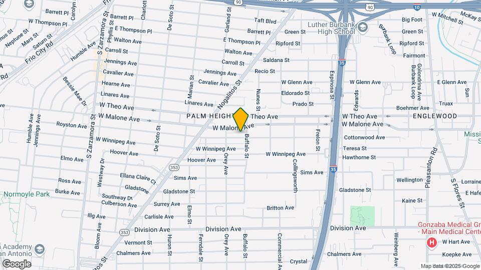 811 Cottonwood Ave Map and Location Details
